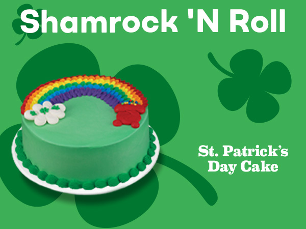 St. Patrick’s Day Cake “Shamrock ‘N Roll”