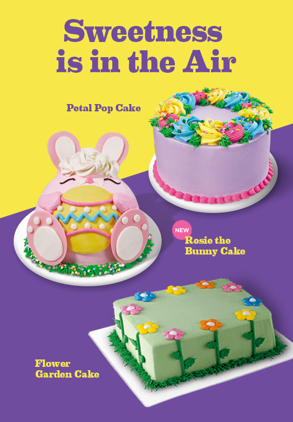 ''Sweetness Is in the Air'' with Rosie the Bunny Cake and Petal Pop Cake.