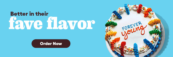 Custom Cakes “Better in their fave flavor“